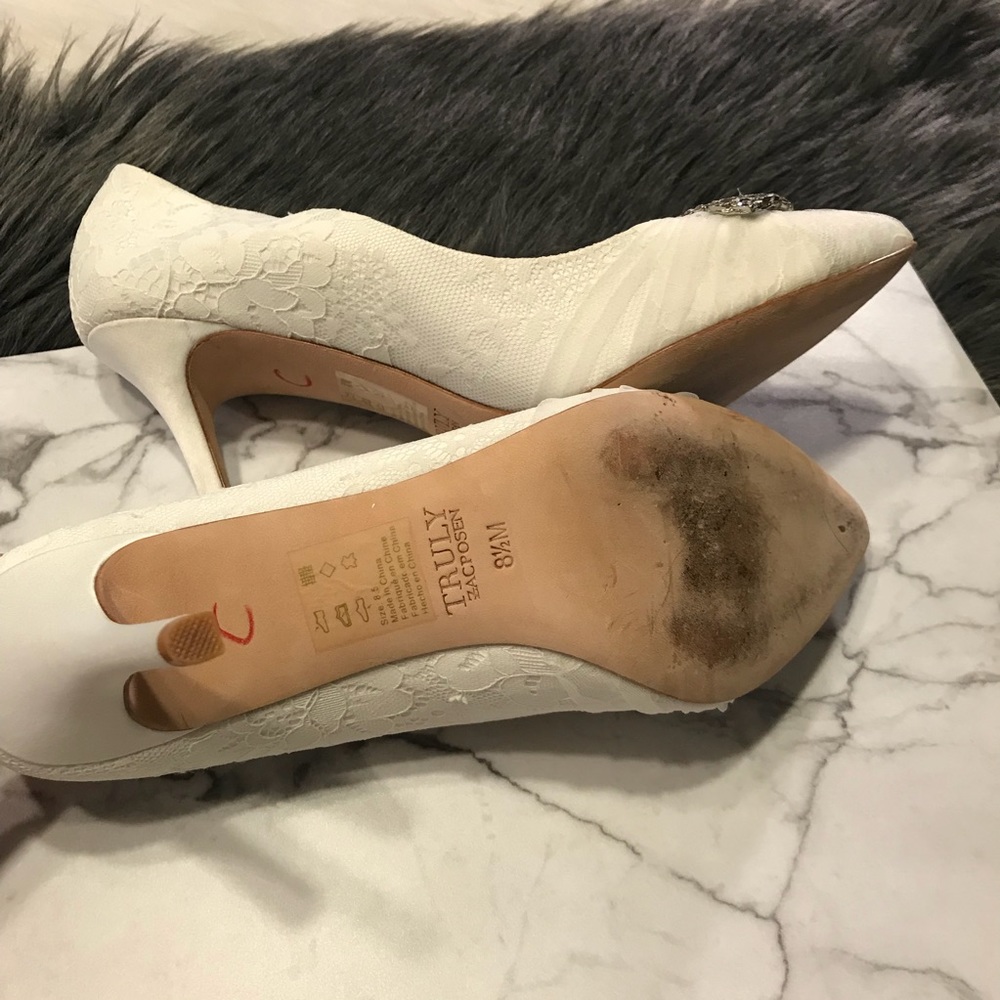 Zac Posen bride lace shoes - Picture 5 of 7